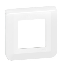 Legrand - Plaque de finition Mosaic 1 poste - 2 modules - EU - Réf : 277802L