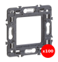 Legrand - LOT de 100 supports simple 1 poste (2M) - Mosaic/Céliane - Fixation VIS - Réf : 080251x100