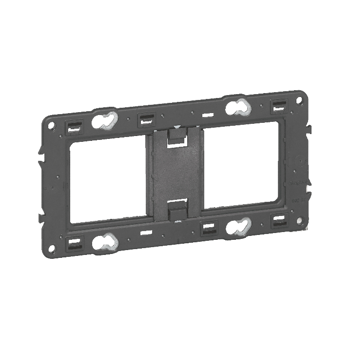 Legrand - Mosaic/Céliane - Support 2 postes (4M) - Fixation VIS - 2 x 2 modules - Réf : 080252