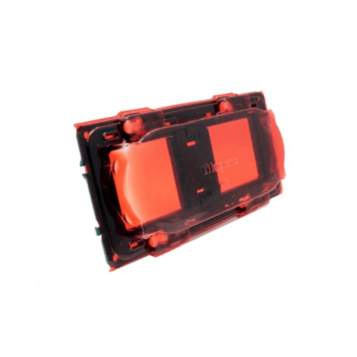 Legrand - Support 2 postes (4M) - Mosaic/Célaine - Fixation VIS - 2 x 2 modules - Réf : 080252x10