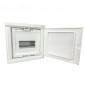 Legrand - Coffret modulaire mini encastré 1 rangée 6+2 modules 213x205x71mm - avec porte isolante blanc - Réf : 001410