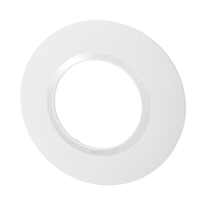 Legrand - Plaque Ronde 1 Poste Dooxie - finition Blanc - Réf : 600980