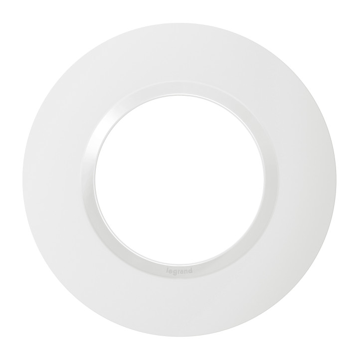 Legrand - Plaque Ronde 1 Poste Dooxie - finition Blanc - Réf : 600980