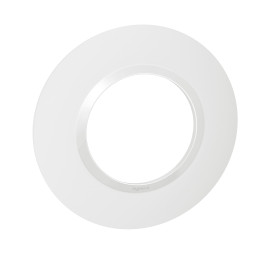 Legrand - Plaque Ronde 1 Poste Dooxie - finition Blanc - Réf : 600980