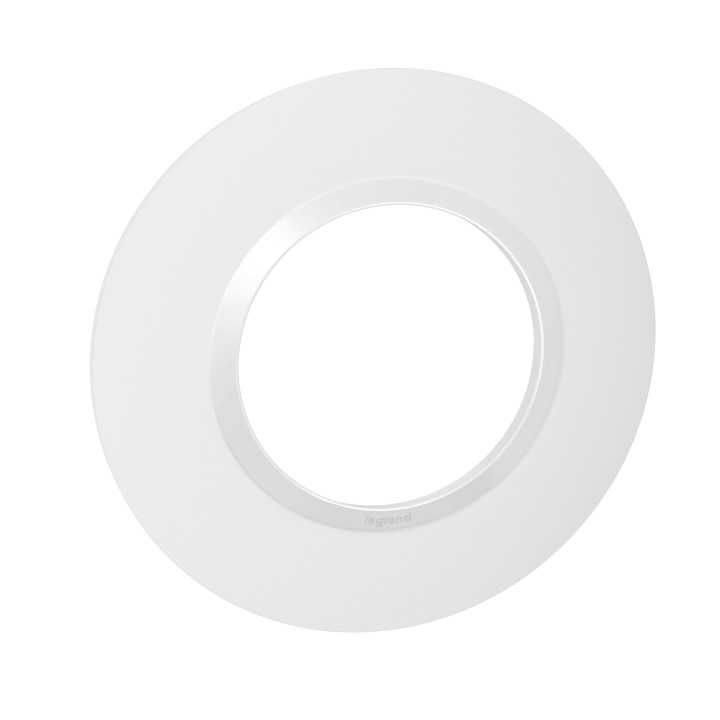 Legrand - Plaque Ronde 1 Poste Dooxie - finition Blanc - Réf : 600980