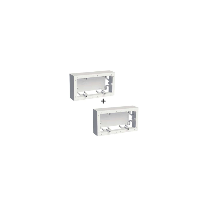 Schneider Odace - Lot de 2 x cadre saillie 2 postes - s520764x2