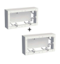 Schneider Odace - Lot de 2 x cadre saillie 2 postes - s520764x2