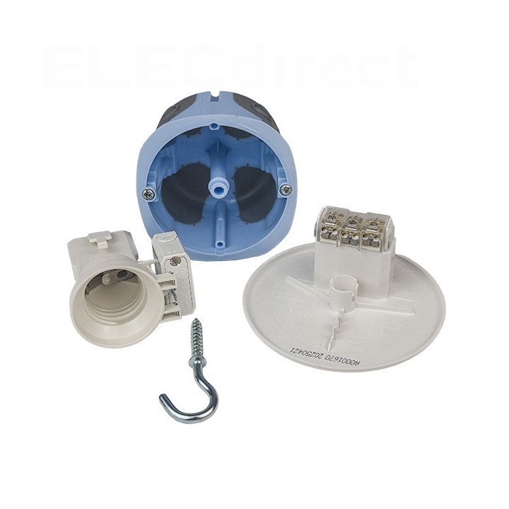 Eur'Ohm - KIT point de centre DCL encastré - Ø67 mm - avec douille DCL E27 - Réf : 53062