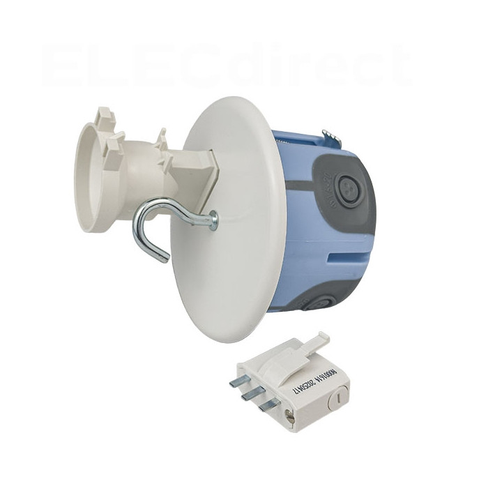 Eur'Ohm - KIT point de centre DCL encastré - Ø67 mm - avec douille DCL E27 - Réf : 53062