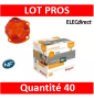 Legrand Batibox - LOT de 40 Boîte multimatériaux 1 poste profondeur 40 mm - 080101x40