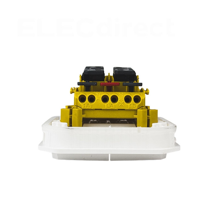Legrand - Plexo - Commande double - 3 fonctions - saillie - étanche - IP55/IK08 - Blanc - Réf : 069625L+069689L