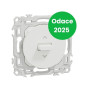 Schneider - Odace 2025 - interrupteur ou poussoir volet roulant 3 positions à levier - blanc craie - Réf : S920208