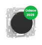Schneider - Odace 2025 - va-et-vient ou poussoir - 10AX - noir onyx - Réf : S940204