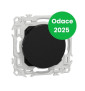 Schneider - Odace 2025 - Obturateur - pré-perçage pour sortie de câble - noir onyx - Réf : S940666