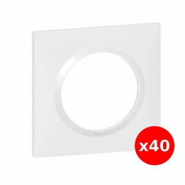 Legrand - Plaque Legrand Dooxie carrée 1 poste finition blanc - 600801