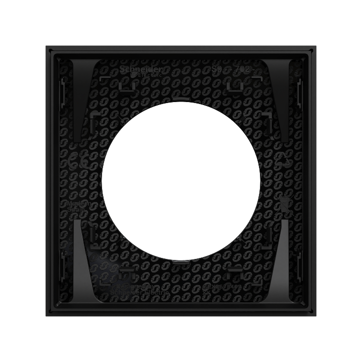 Schneider - Odace 2025 - plaque de finition 1 poste - couleur noir onyx - Réf : S940702