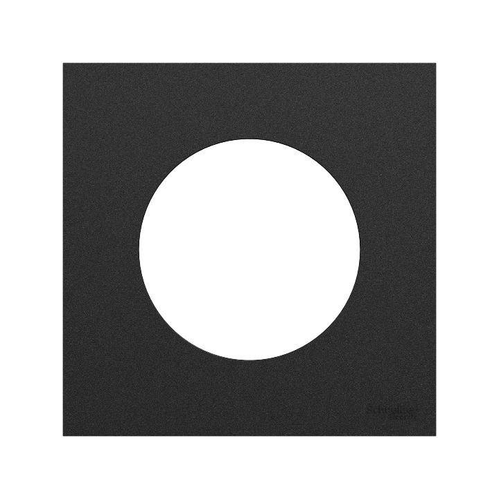 Schneider - Odace 2025 - plaque de finition 1 poste - couleur noir onyx - Réf : S940702
