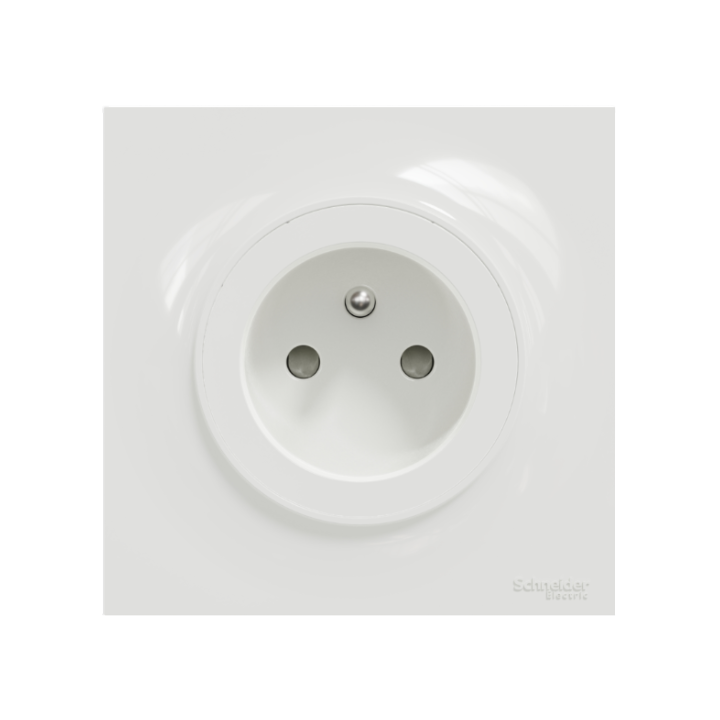 Schneider Odace - LOT - Prise 2P+T - 16A + plaque - complet - Réf : S520059 + S520702