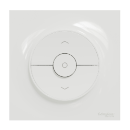 Schneider - Odace - interrupteur volet-roulant - 3 positions + plaque blanche - S520208+S520702