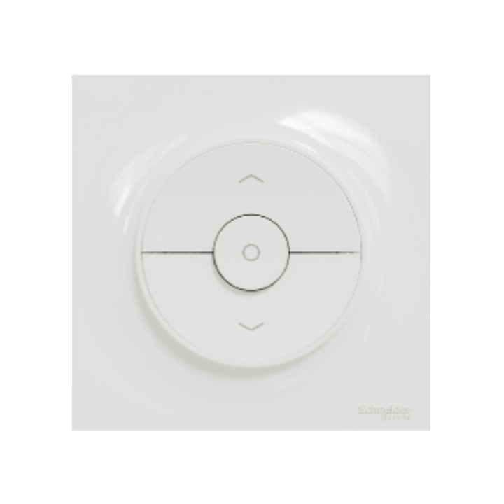 Schneider - Odace - interrupteur volet-roulant - 3 positions + plaque blanche - S520208+S520702