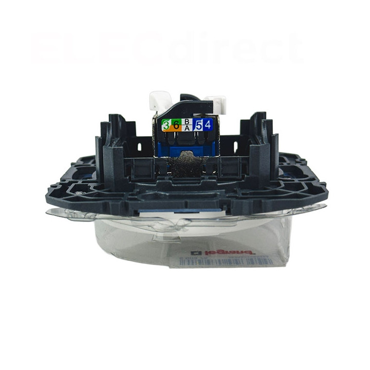 Legrand - Prise blindée RJ45 catégorie6 STP Dooxie - Finition Blanc - Réf : 600375