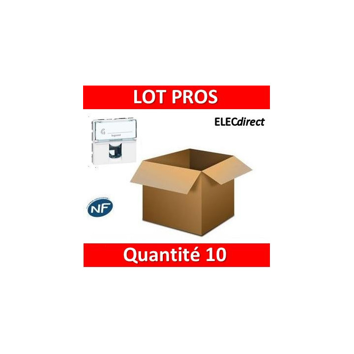 Legrand Mosaic - Prise RJ45 Cat. 6 FTP - 076565x10