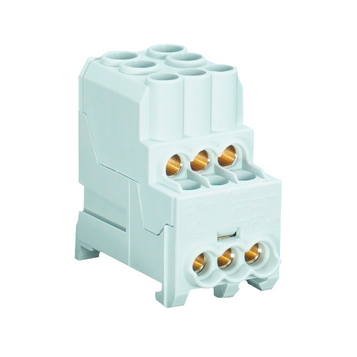 DIGITAL ELECTRIC - Bornier de répartition PHASE - 200A - 1x70 + 1x35 + 6x16 mm² - Réf : 41569