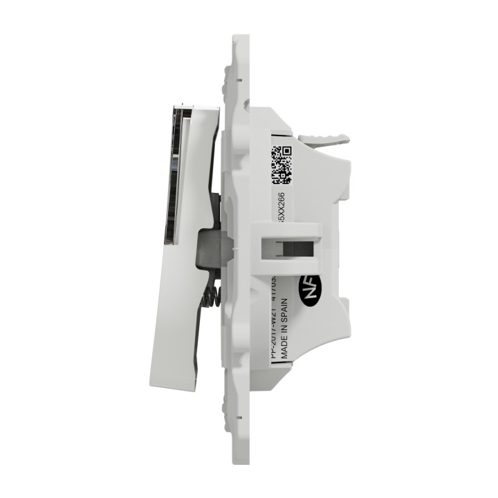 Schneider Odace - Poussoir Porte Etiquette - Blanc - Réf : S520266
