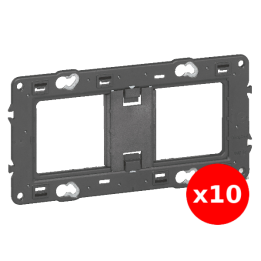 Legrand - Support 2 postes (4M) - Mosaic/Célaine - Fixation VIS - 2 x 2 modules - Réf : 080252x10