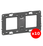 Legrand - Support 2 postes (4M) - Mosaic/Célaine - Fixation VIS - 2 x 2 modules - Réf : 080252x10