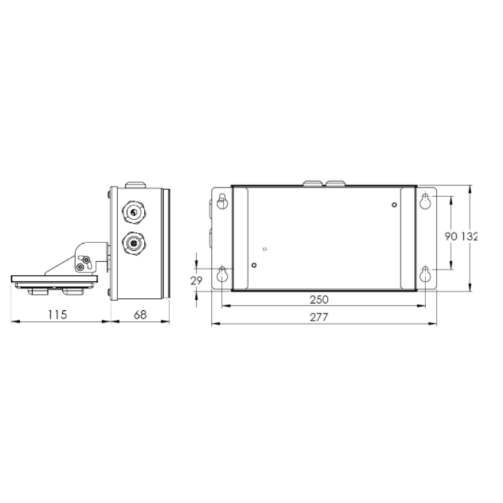 Bloc Tech - Bloc à phare - SATI - 2100lm - Noir - IP44 - IK08 - Réf : 213185