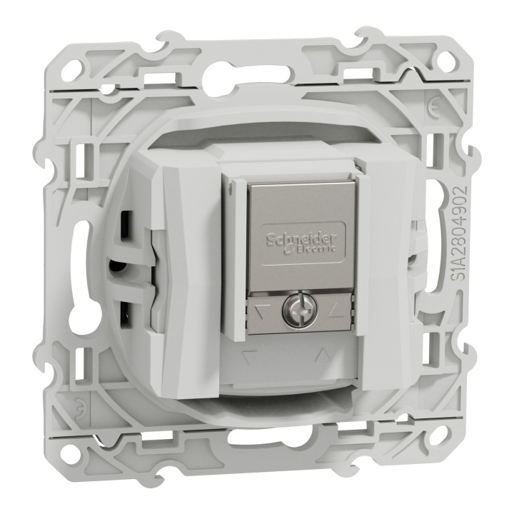 Schneider - Prise TV-FM-SAT Odace - Anthracite - Réf : S540461