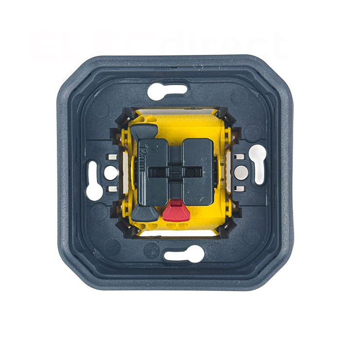 Legrand - Plexo - Interrupteur ou Va-et-Vient - encastré - anthracite - 10A - 250V - IP55/IK08 - Réf : 069881L