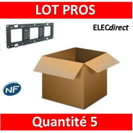 Legrand - Support 3 postes (6M) - Mosaic/Céliane - Fixation VIS - 3 x 2 modules - 080253x5