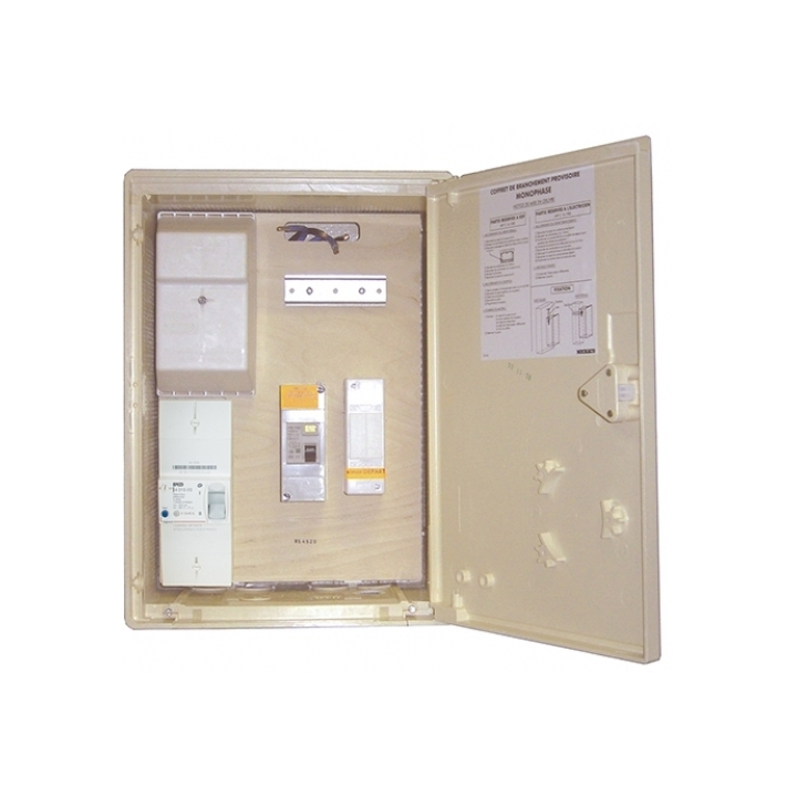 Michaud - Coffret de branchement provisoire monophasé 15/45A - Réf : P490