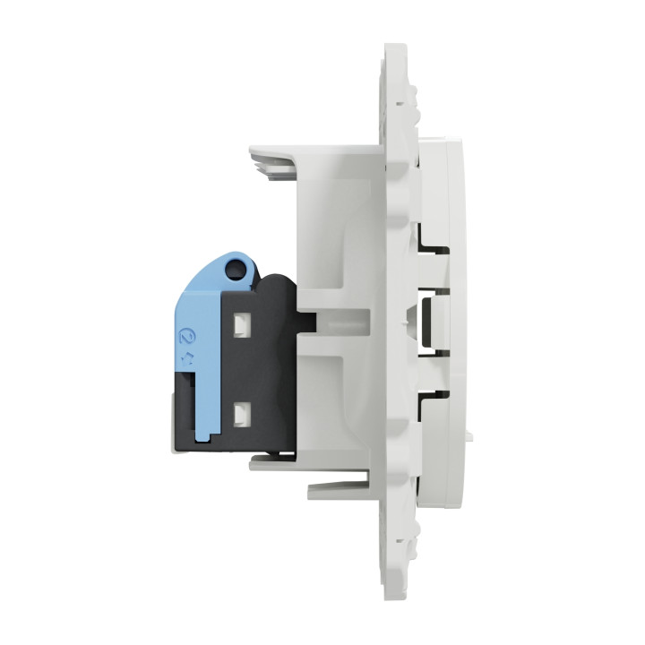 Schneider Odace - Double Prise RJ45 Cat.6 UTP + plaque - s520485+s520702