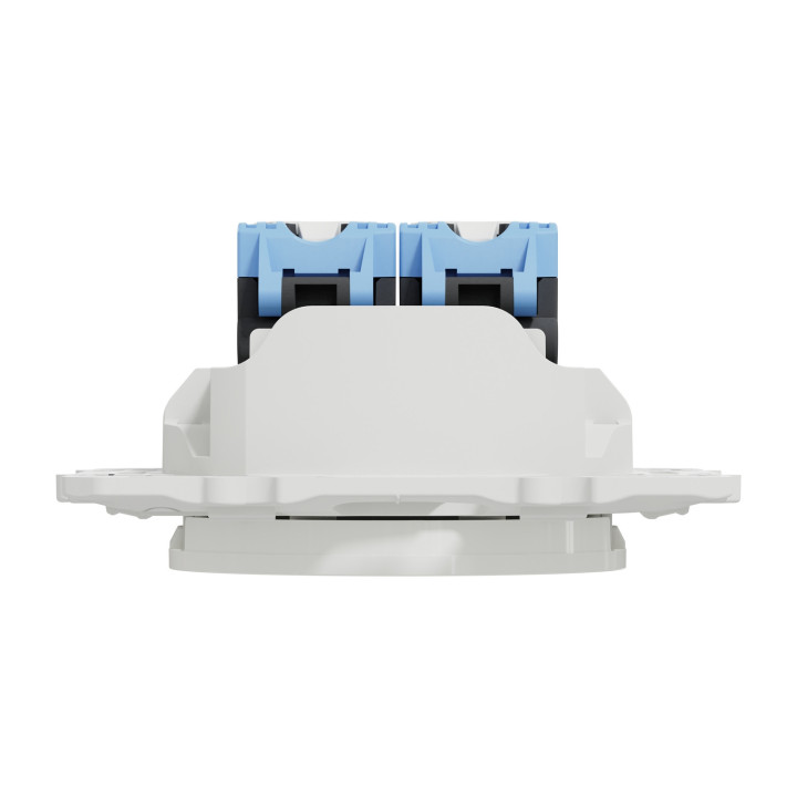 Schneider Odace - Double Prise RJ45 Cat.6 UTP + plaque - s520485+s520702