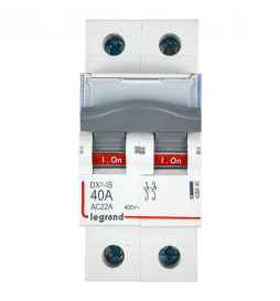 Legrand - DX3 Interrupteur-sectionneur Bipolaire - 40A - Réf : 406440