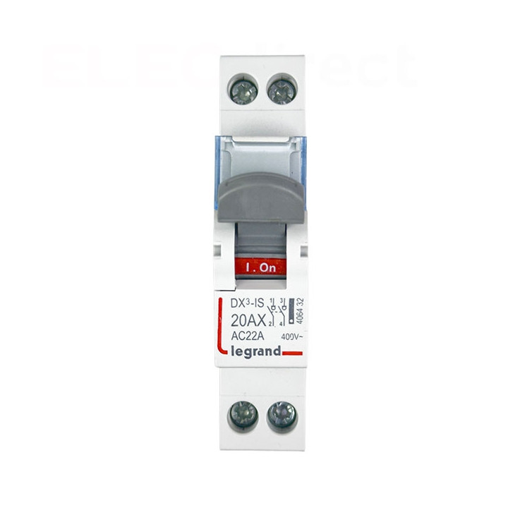 Legrand - DX3 Interrupteur-sectionneur Bipolaire - 20A - Réf : 406432
