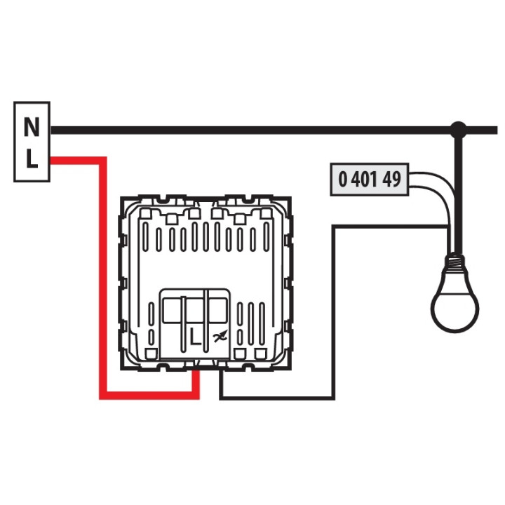 Legrand - Compensateur actif pour commandes éclairage 2 fils sans neutre - Réf : 040149