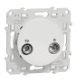 Schneider - Prise TV/FM Odace - Blanc - Réf : S520451