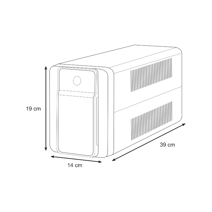 Schneider - Onduleur APC - Back-UPS - 1600 VA - tour - 230 V - 4 prises - AVR - Réf : BX1600MI-FR