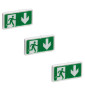Legrand - BAES d'évacuation ECO1 standard à LEDs 45lm-1h plastique IP43-IK07 SATI Autodiag - 062525x3