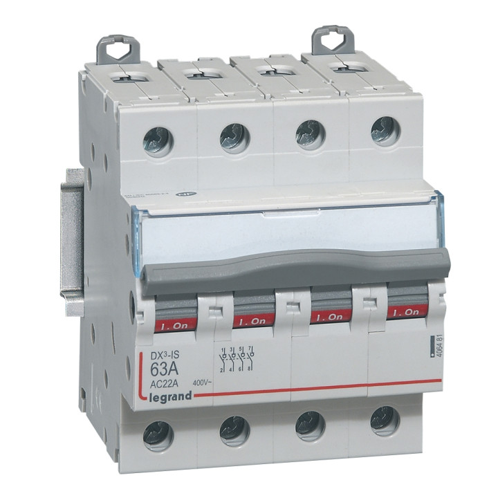 LEGRAND - LOT - DX3 Interrupteur-sectionneur tétrapolaire 63A - Réf : 406481X5