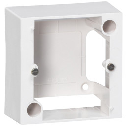 Legrand - Cadre saillie 82x82 - Pour socle à encastrer 20A - Prof. 40mm - Ivoire - Réf : 055439