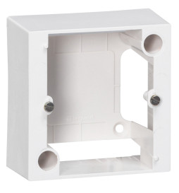 Legrand - Cadre saillie 82x82 - Pour socle à encastrer 20A - Prof. 40mm - Ivoire - Réf : 055439