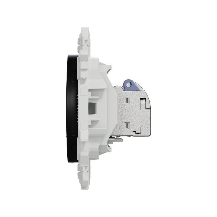 Schneider - Odace 2025 - prise RJ45 - Cat6 STP grade 2TV min à grade 3TV - noir onyx - Réf : S940476