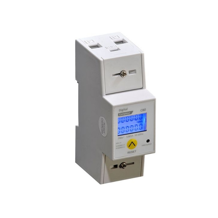 Digital Electric - Compteur Digital - 80A - 220Vac - Réf : 14116
