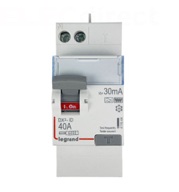 Legrand - Inter Différentiel 2P - 40A - 30ma - VIS/AUTO - Type F - HPI Départ Haut - Réf : 411644