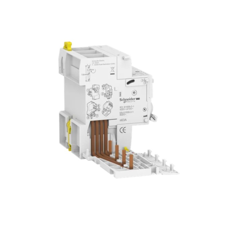 Schneider - Acti9 - iC60 - bloc dif Vigi - 4P - 63A - 30mA - Type AC - 400V - Réf : A9V11463